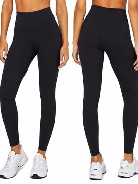 Forever 21 Black High Waisted Lounge Leggings S Soft Cozy Minimal